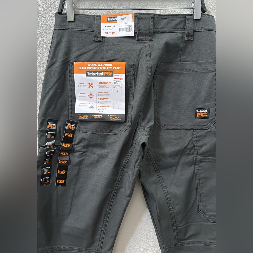 Timberland PRO Men's Charcoal Chinos - Picture 3 of 5